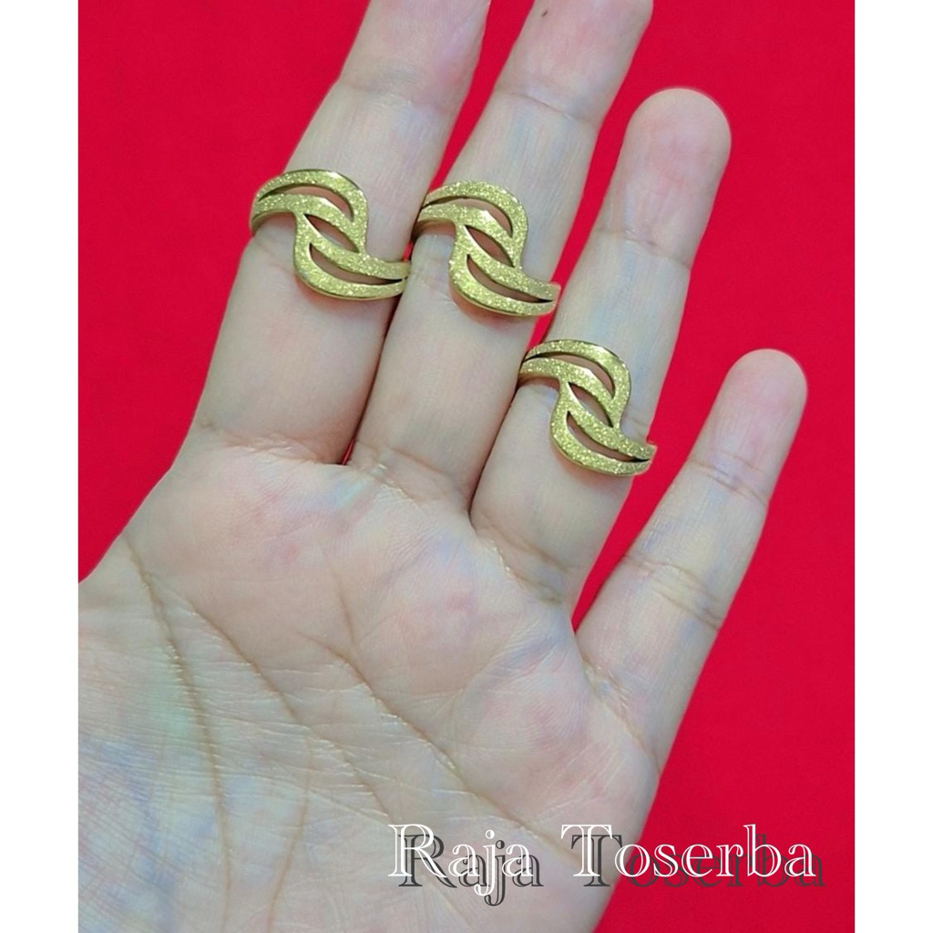 Cincin titanium simple elegan mewah/accesories wanita/fashion wanita