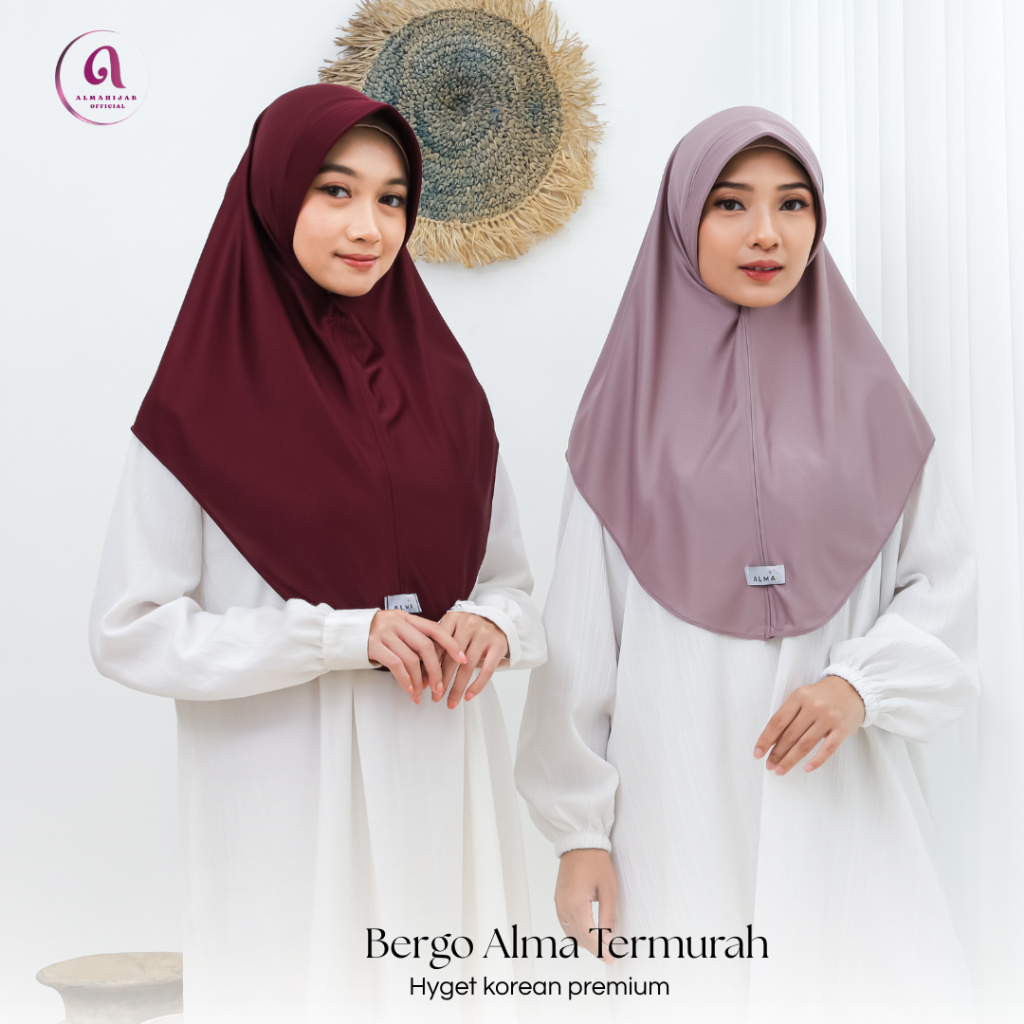 TERMURAH  Bergo Chaesa Alma Instan Daily Sporty Hijab // Kerudung Bergo Hamidah M sporty Daily By al
