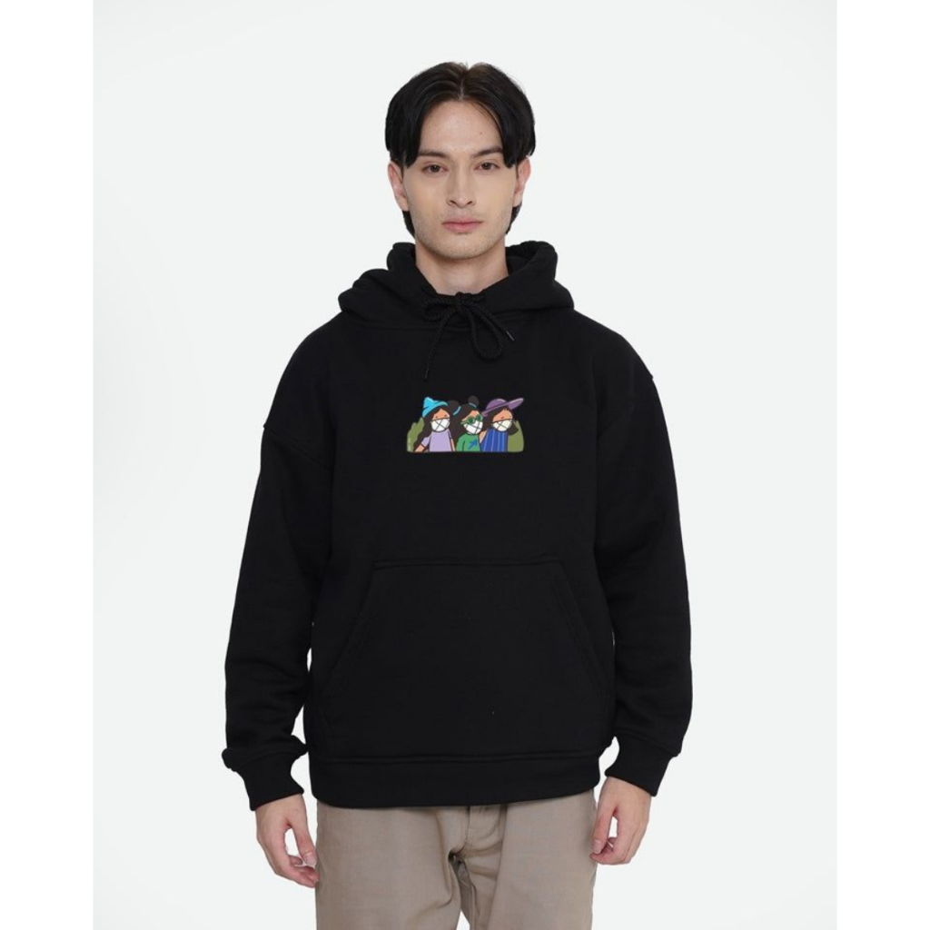 Erigo Hoodie JKT48 Black Holiday Unisex Premium M - XXL