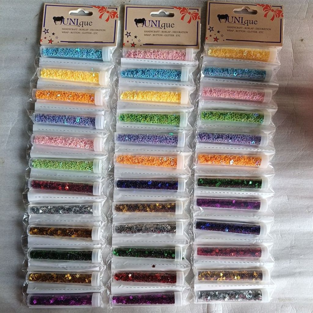 sprinkle glitter bentuk bintang/star