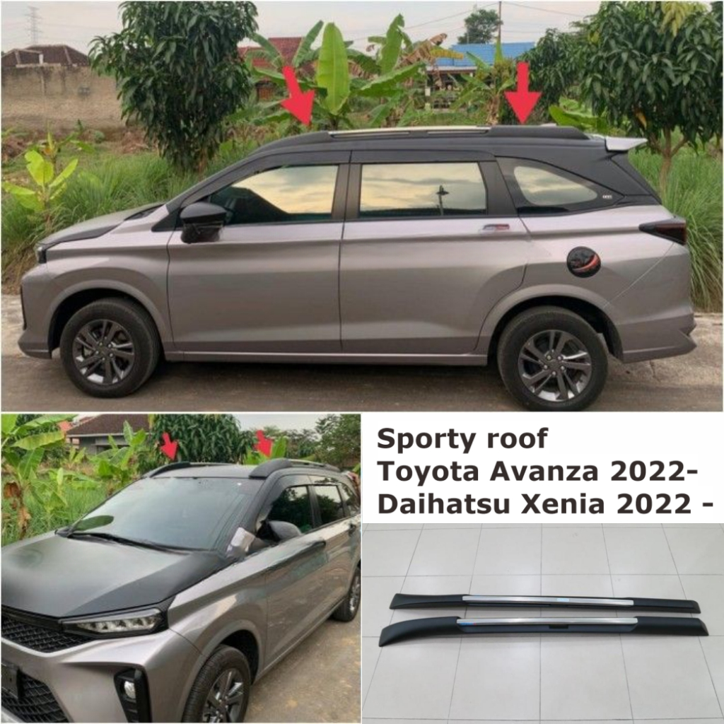 Toyota Avanza Daihatsu Xenia 2022- Sporty Roof Rail Rack Variasi Atap Mobil