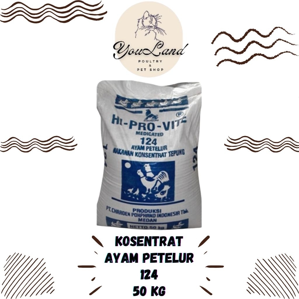 Konsentrat Ayam Petelur 124 Charoen Pokphand 50kg
