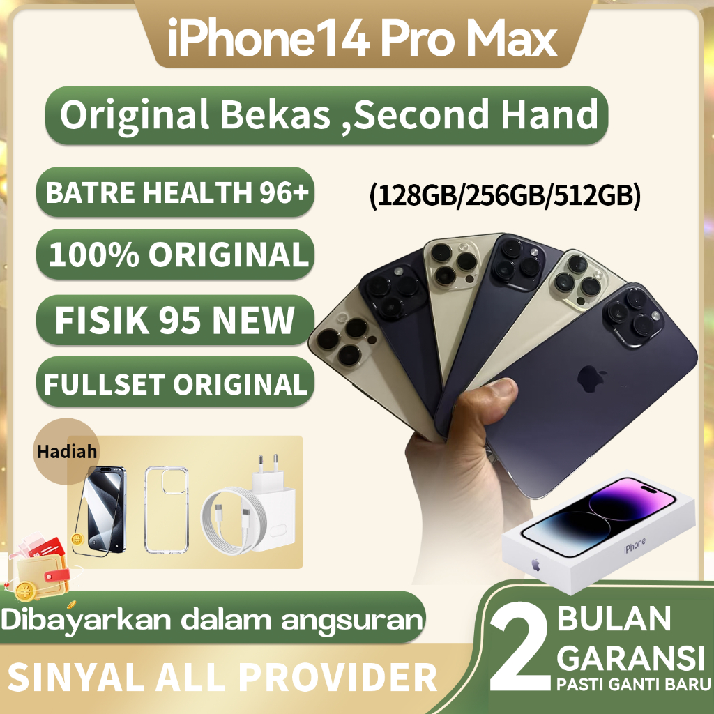 IPhone 14 Pro Max / IP 14 Pro Second inter ProMax Normal 128GB 256GB Bekas