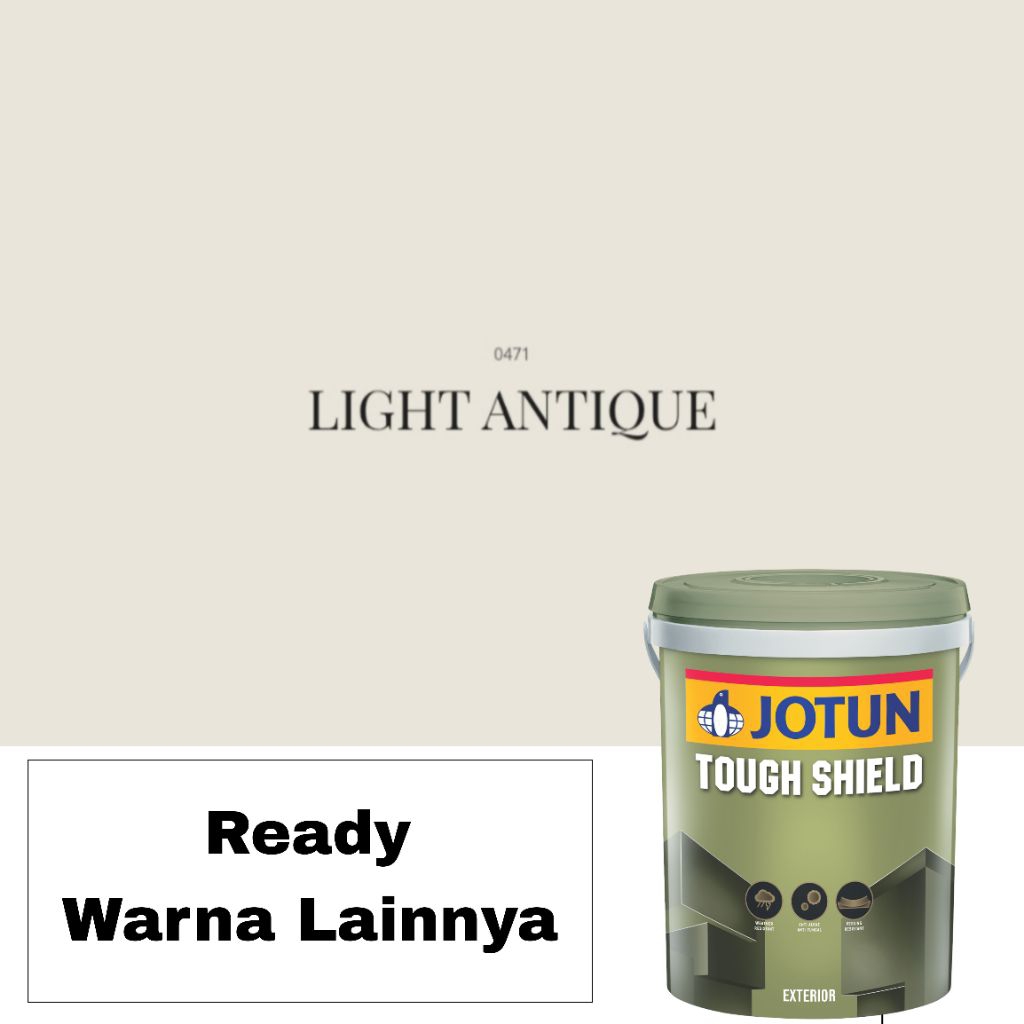 Jotun Tough Shield 0471 LIGHT ANTIQUE 18L (25kg) Cat Dinding Tembok Exterior