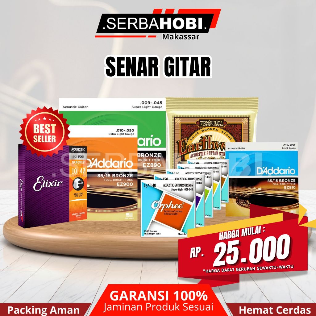 SENAR GITAR AKUSTIK MURAH / SENAR GITAR ELEKTRIK / SENAR GITAR BASS / SENAR GITAR KLASIK