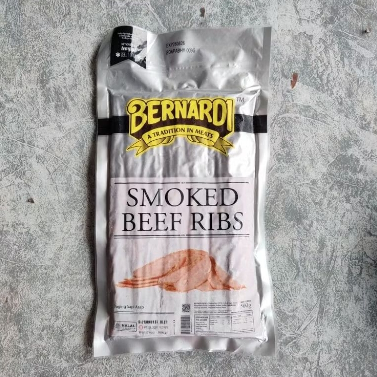 BERNARDI SMOKED BEEF RIBS 50slice 500gr