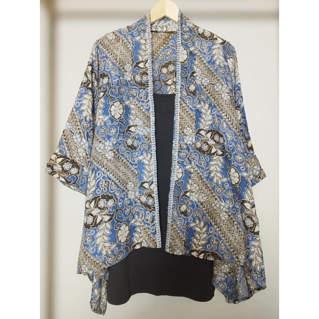Outer Batik Cap Bahan Katun Paris