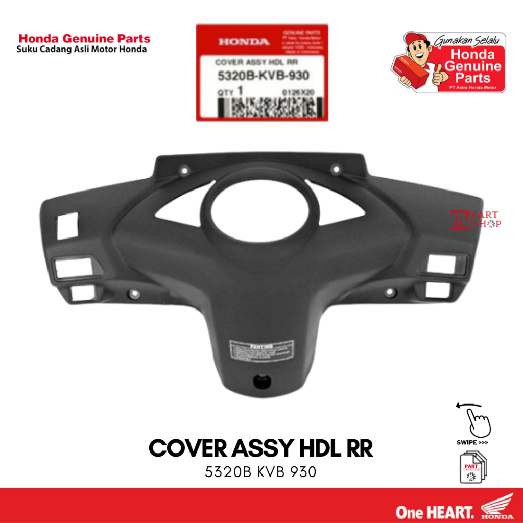 Cover Speedometer (Cover Handle RR) - Vario 110 CW Karbu / 5320B-KVB-930