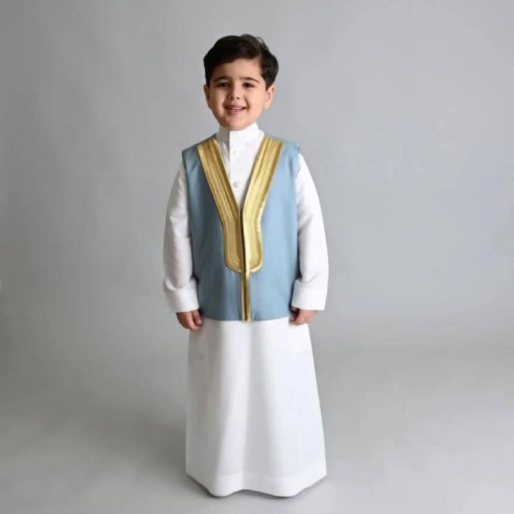 Rompi Dan Jubah Sholat Anak Laki Laki Ala Syekh Arab Saudi