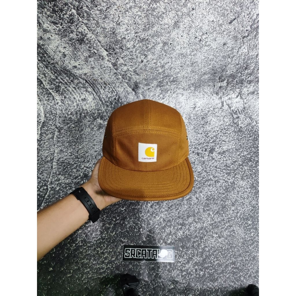 TOPI CARHARTT FIVE PANEL BROWN