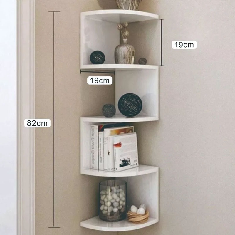 Rak ruang tamu rak buku dinding sudut Rak Dinding Sudut Rak Sudut dinding tempel ruang tamu