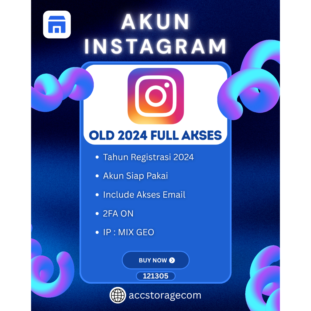 Akun Instagram OLD | Instagram Tua | IG OLD | Tahun 2024 | 2FA ON | Include Akses Email