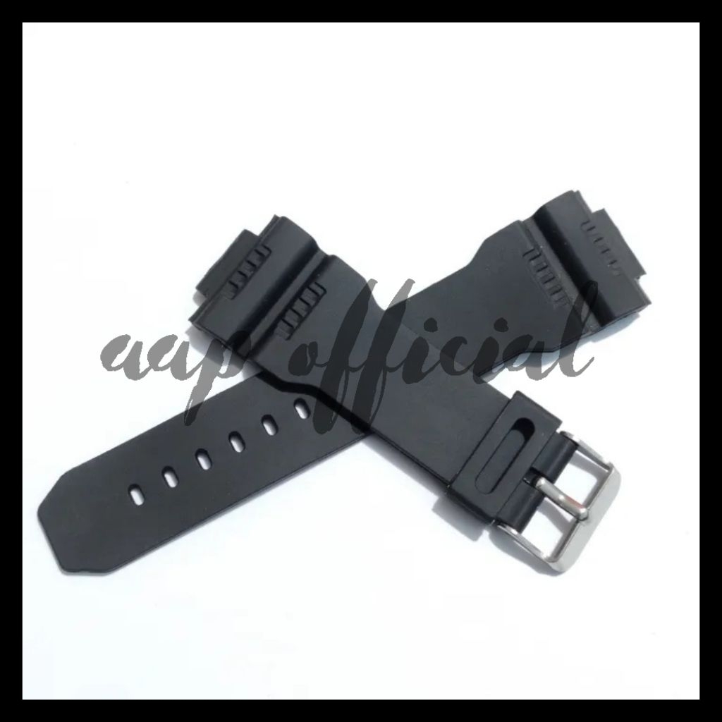 Tali Jam Tangan Alfa W 3001 Rubber Strap Tali Jam W3001 Hitam