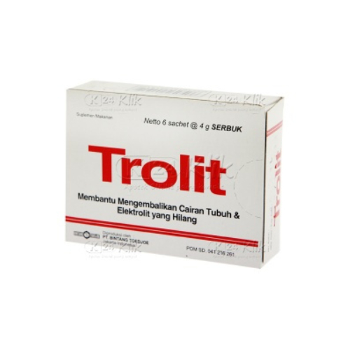 Trolit Oralit Sachet (per Sachet) – Larutan Elektrolit untuk Diare & Dehidrasi