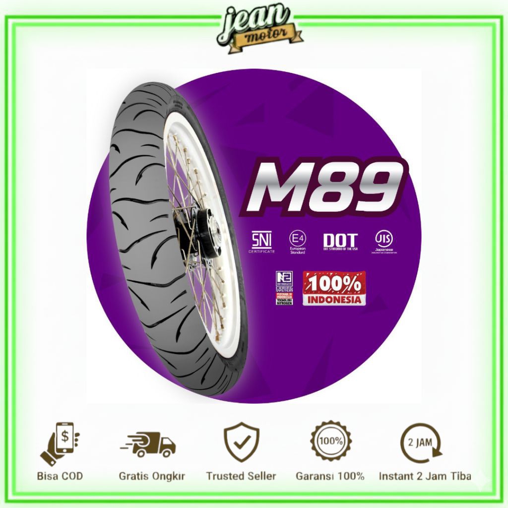 Ban Motor Shynhwa M89 Tubeless Ring 14 70/80 80/80 130/70 NOS Bergaransi Satu Pabrik Dengan Mizzle