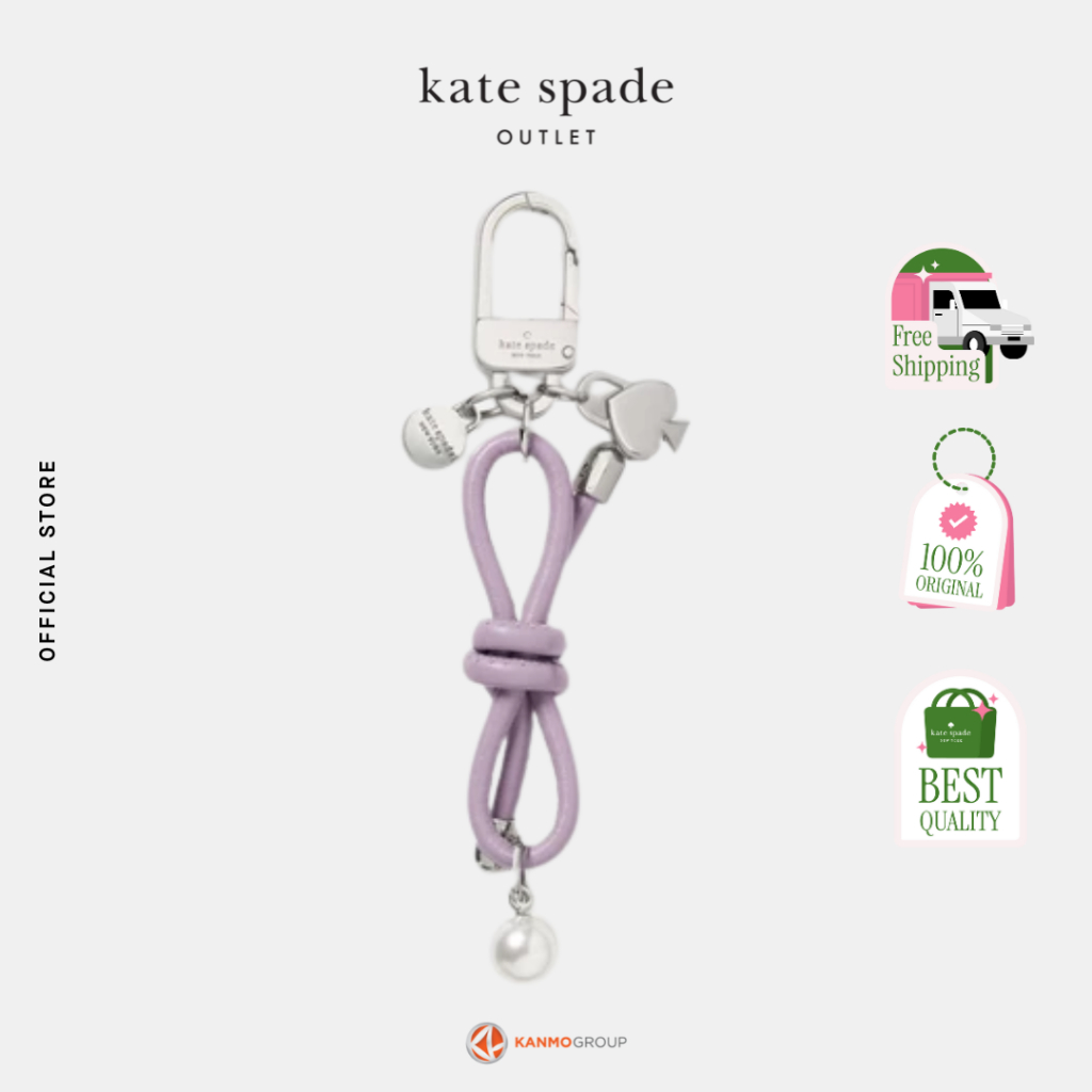 Kate Spade Bow Faux Pearl Bag Charm - Gantungan Tas Wanita
