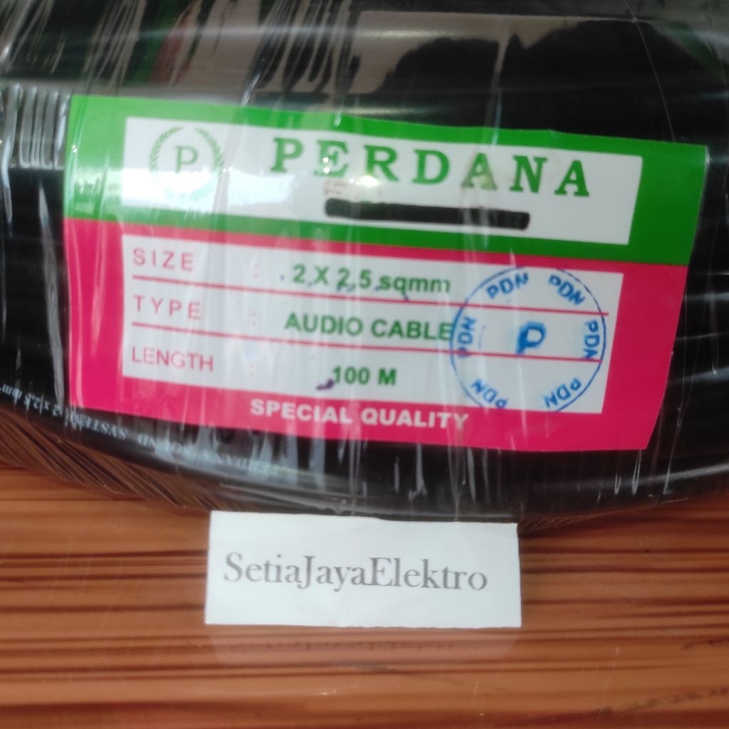 kabel speaker PERDANA 2X2,5mm² audio cable PER METER perdana 2 x 2,5 mm