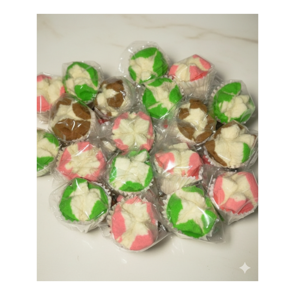 [1 BOX] Bolu Kukus Mekar Warna-warni – Homemade Fresh