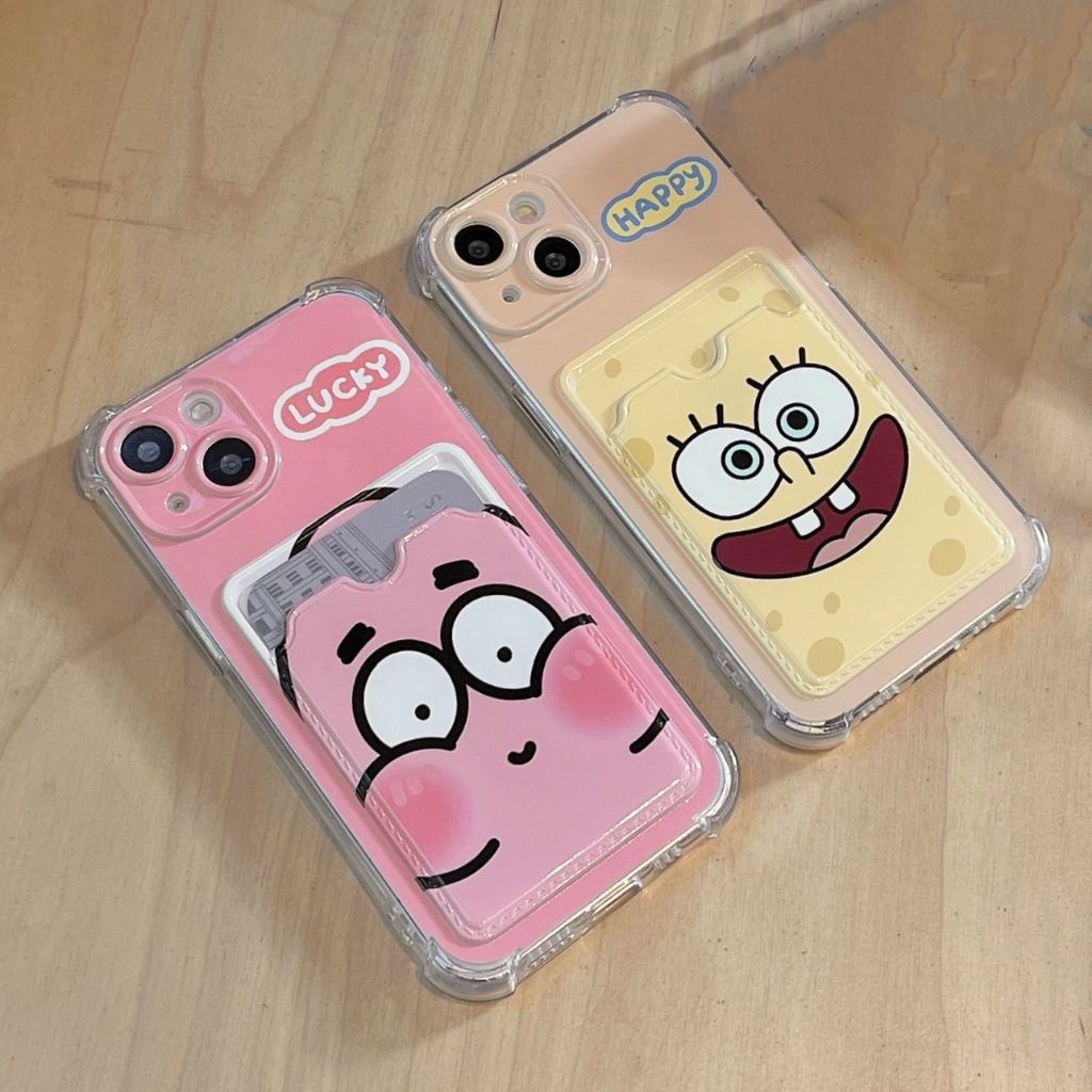 CASING CASE HP IPHONE  TYPE 13 ,12 CASE PREMIUM MURAH || CASE SPONGEBOB DAN PATRICK