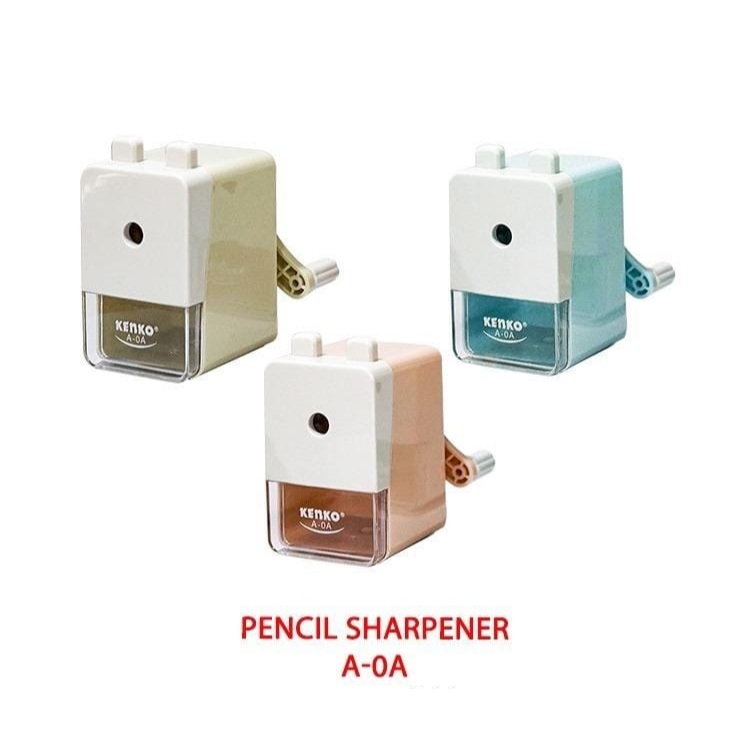 Sharpener Rautan Serutan Putar A-0A PENCIL SHARPENER KENKO / Rautan Pensil Putar