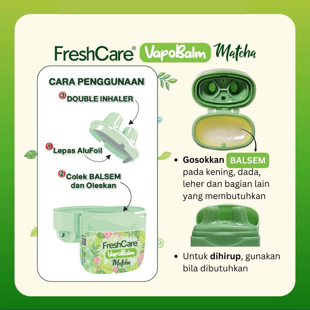 FRESHCARE VAPOBALM MATCHA