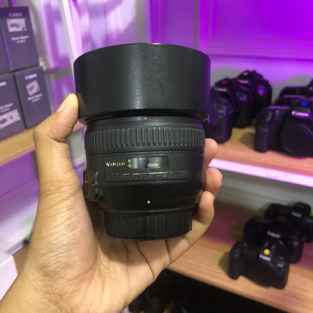 Lensa 50mm f1.4 afs nikon fullsetbox