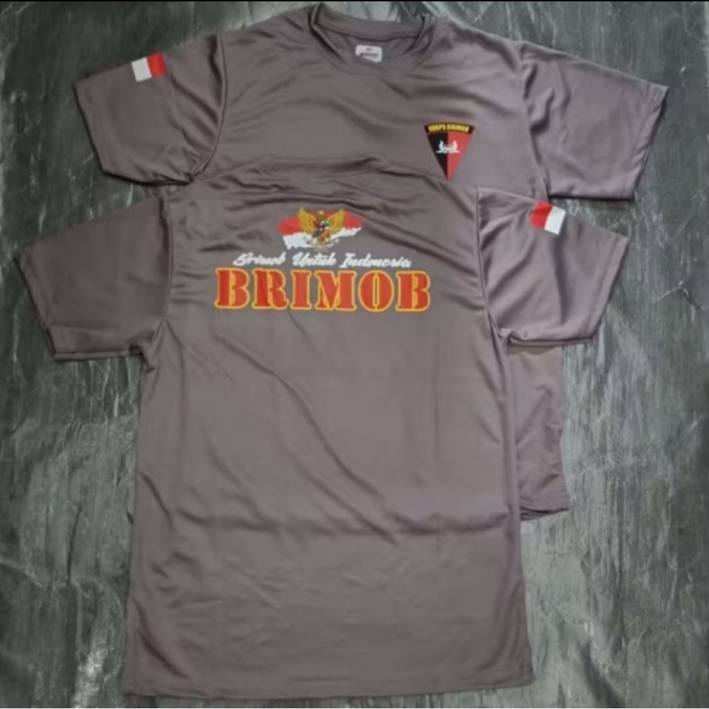 kaos jersey coklat brimob untuk indonesia/ kaos jersey brimob / kaos dalam jersey brimob