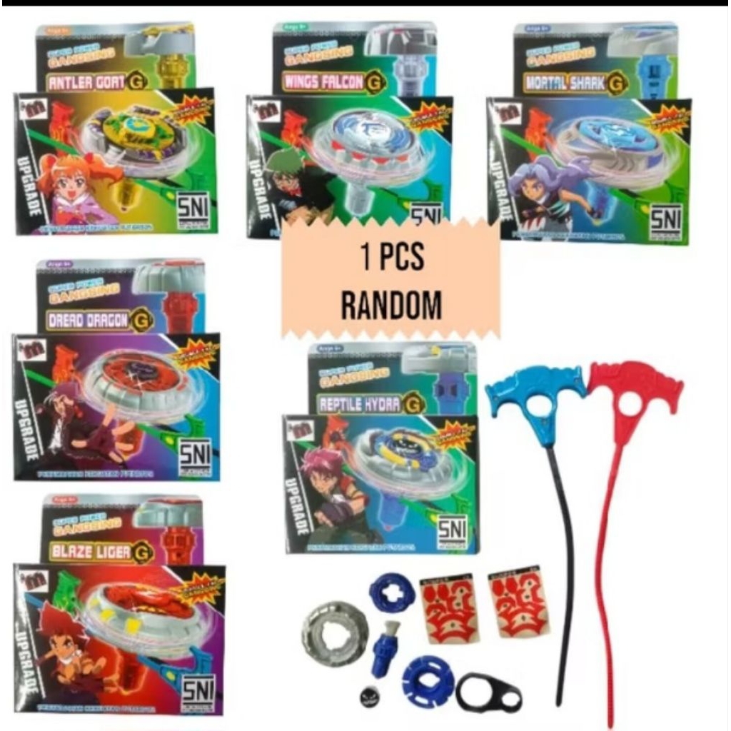 gangsing tarik torblade - mainan anak gangsing super power