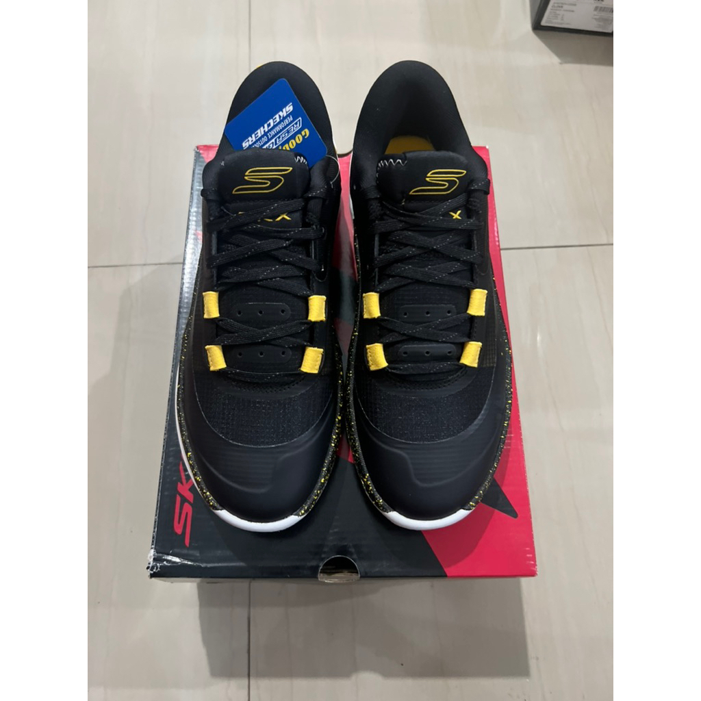 Skechers Basketball SKX Resagrip Black/Gold 100% Original