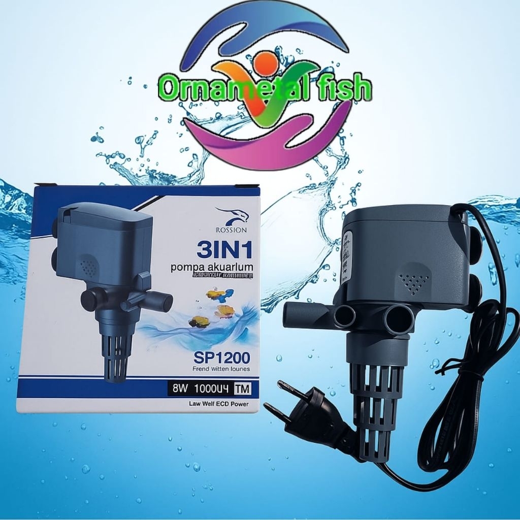 Mesin Aquarium Low watt 8watt F Max 1000ltr/ jam  Rosston Rs 1200