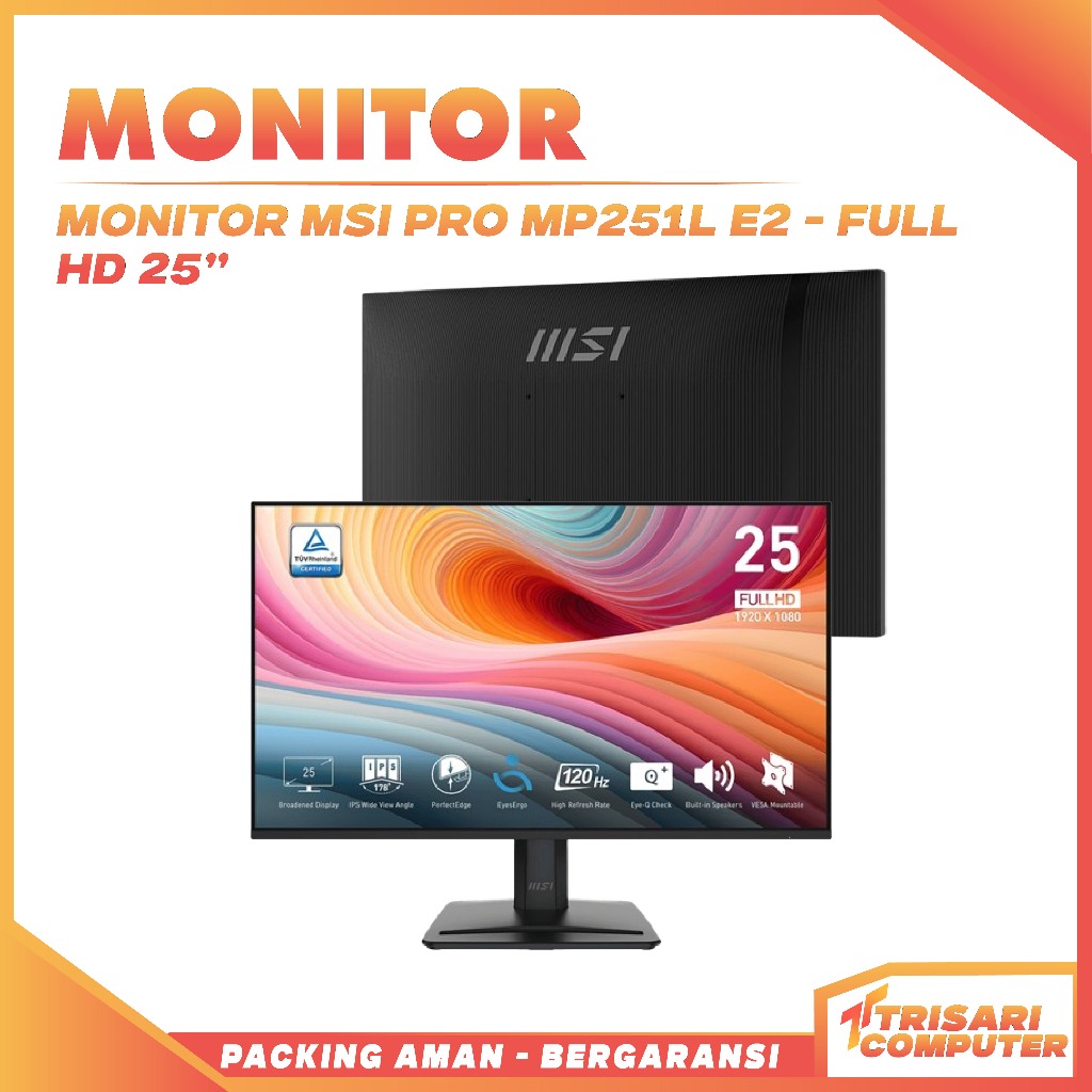 Monitor MSI PRO MP251L E2 - Full HD 25" Inch