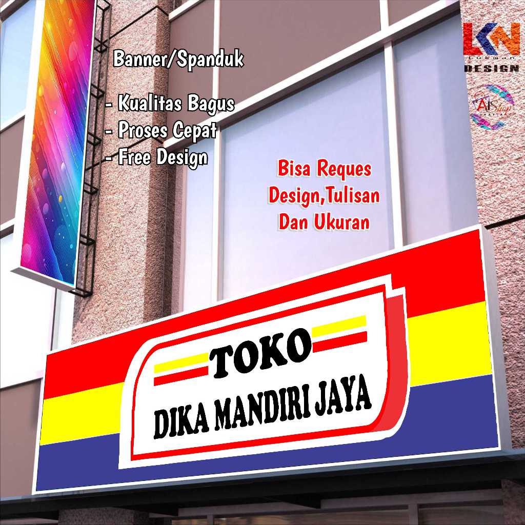 banner spanduk TOKO BERAS