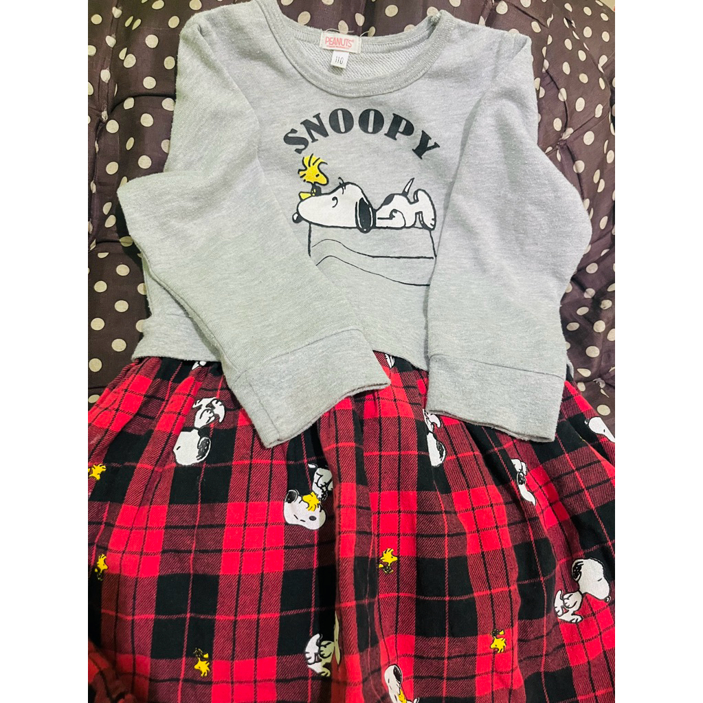 PL preloved baju anak / dress snoopy 3 -5 tahun