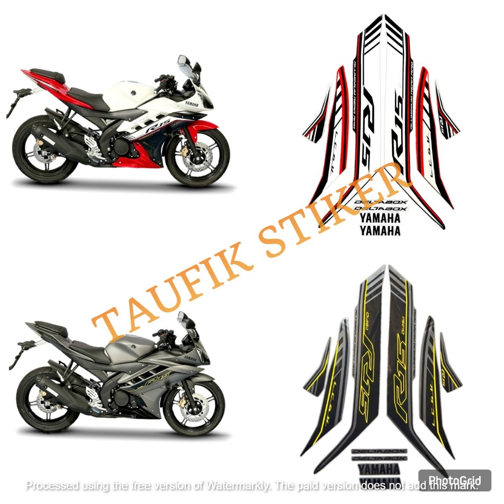 stiker striping motor yamaha r15 2016 standar fullset