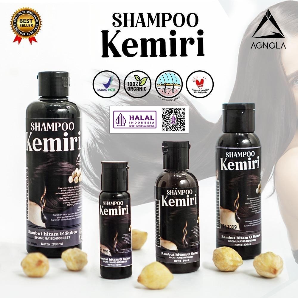 [BPOM & HALAL] Shampo Kemiri Hitam - Shampoo Pemanjang Rambut Menebalkan dan Menghitamkan Rambut Ant