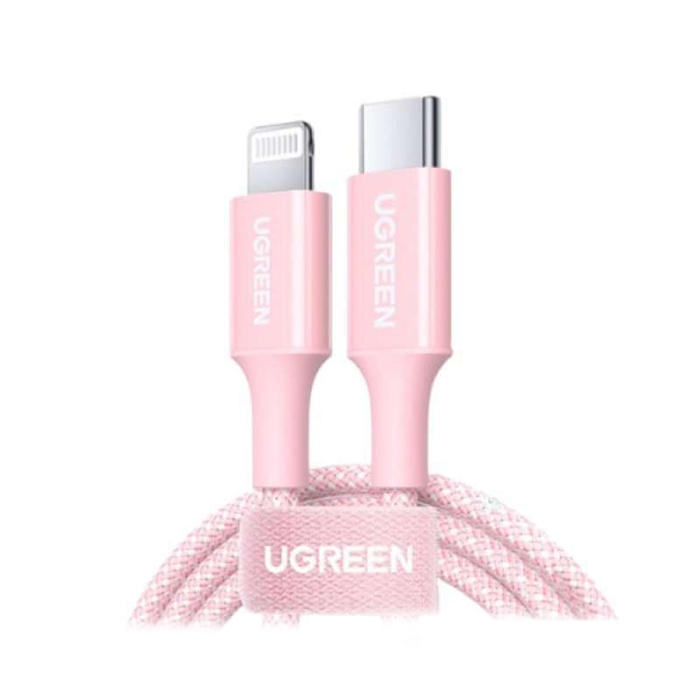 UGREEN CABLE TYPE-C TO LIGHTNING NYLON 1 METER US532 / 90450 / 90493