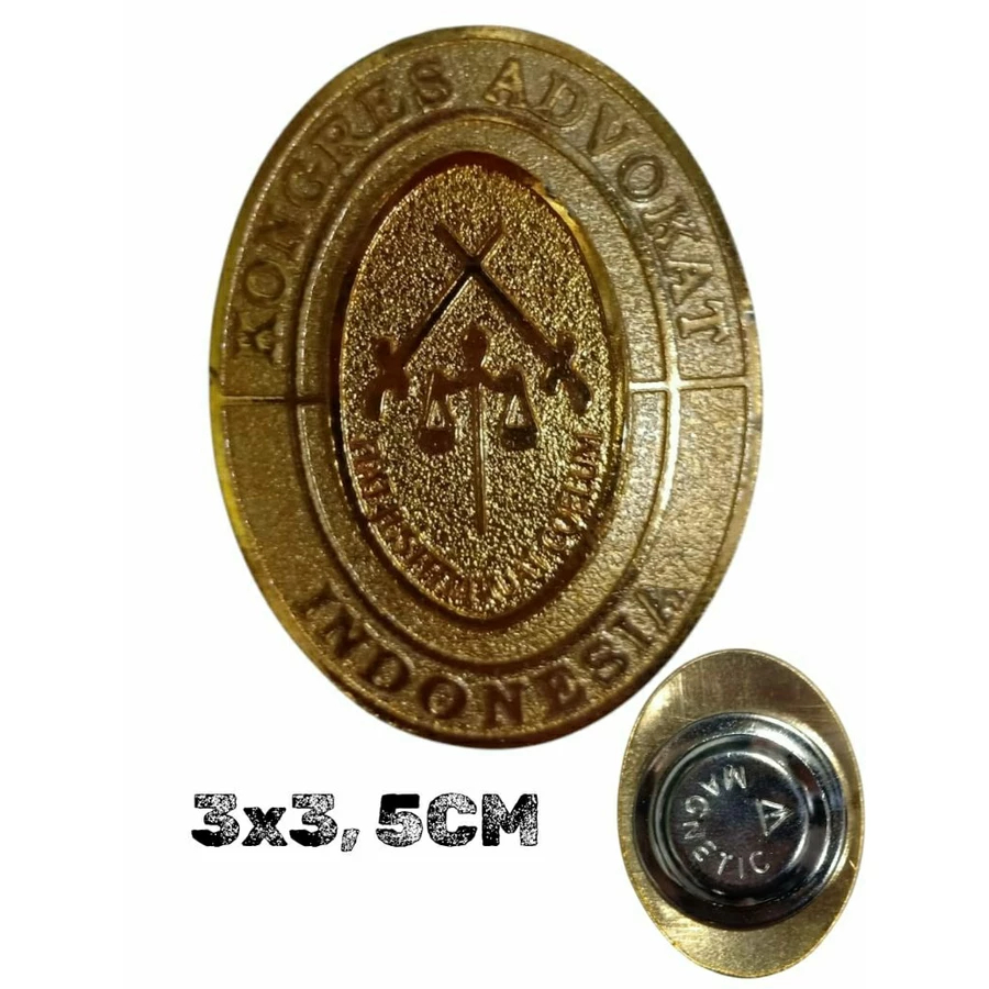 PIN/BROS KONGRES ADVOKAT INDONESIA//PIN KONGRES ADVOKAT INDONESIA BAHAN KUNINGAN LOGAM
