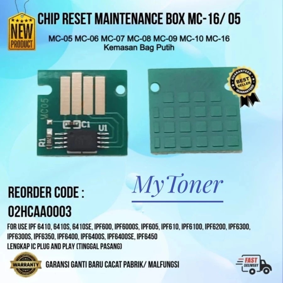 Chip reset maintenance Box MC-16 MC-05 MC-06 MC-07 MC-08 MC-09 MC-10 for use IPF 6410 6410s 6410s 60