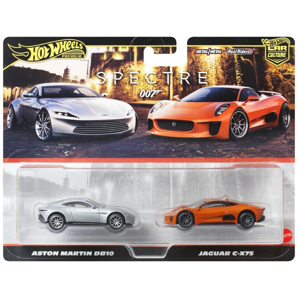 Hot Wheels Premium Aston Martin Db10 & Jaguar C-X75