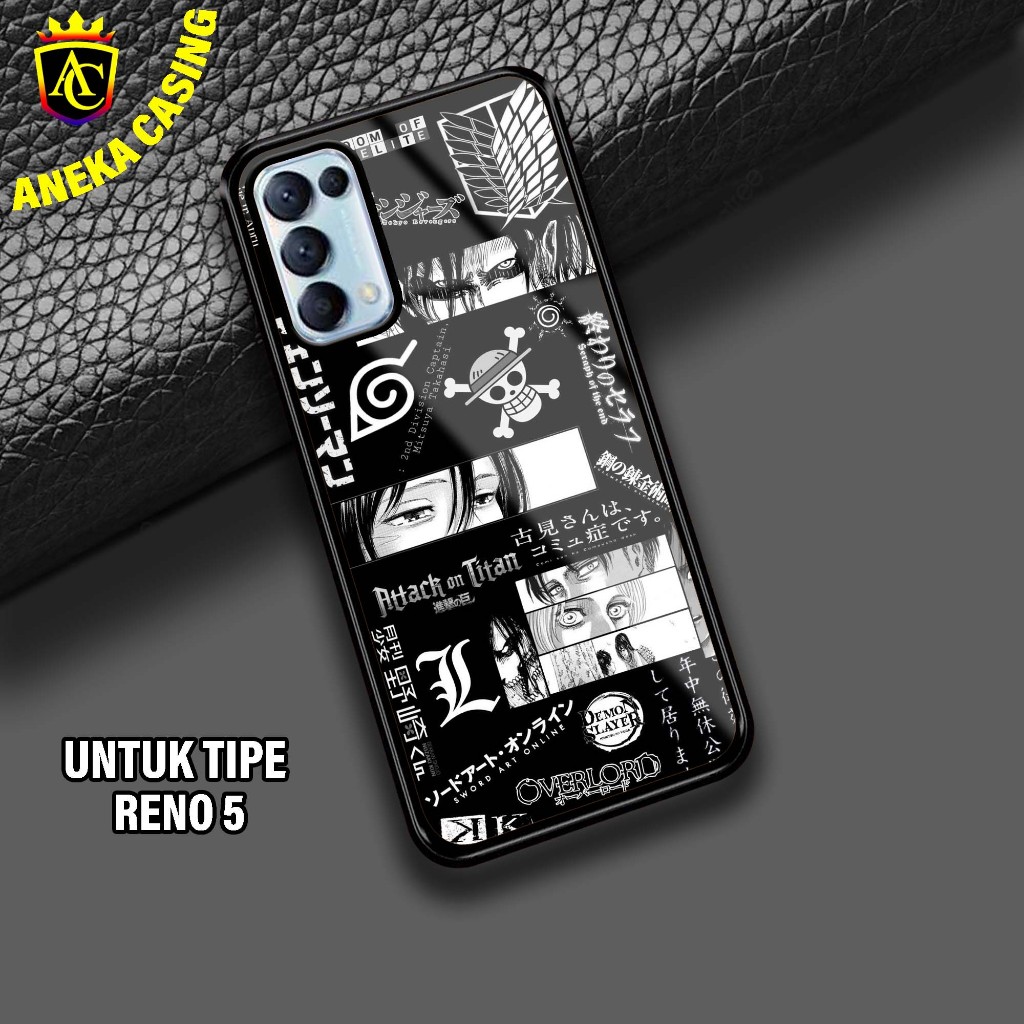 Case OPPO RENO 5 Hardcase Glossy casing Hp OPPO RENO 5 Terbaru [Motif - KARTUN] - Aneka Case Mengkil
