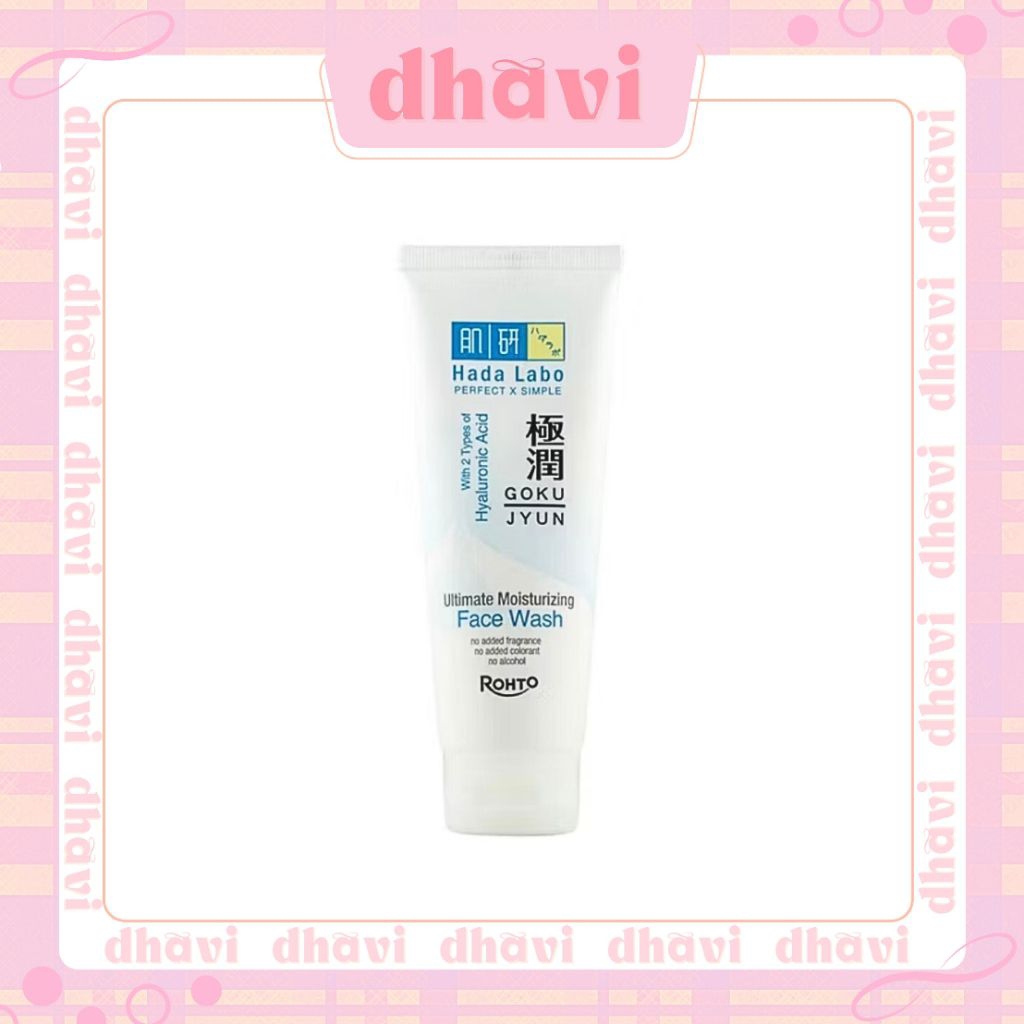 HADA LABO Face Wash 100gr Gokujyun Moisturizing Hada Labo Cuci Muka Wajah Original