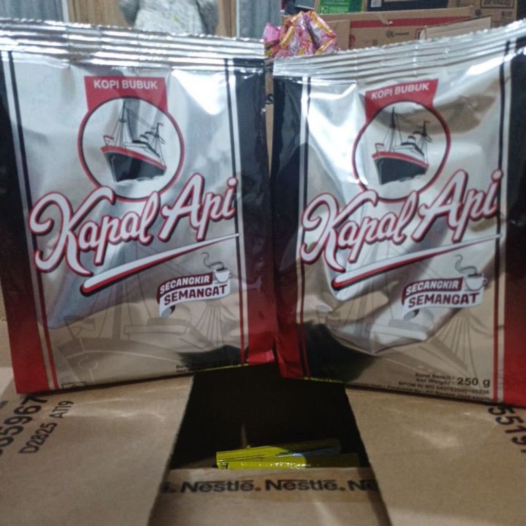 kopi bubuk kapal api silver 250gr original 100%