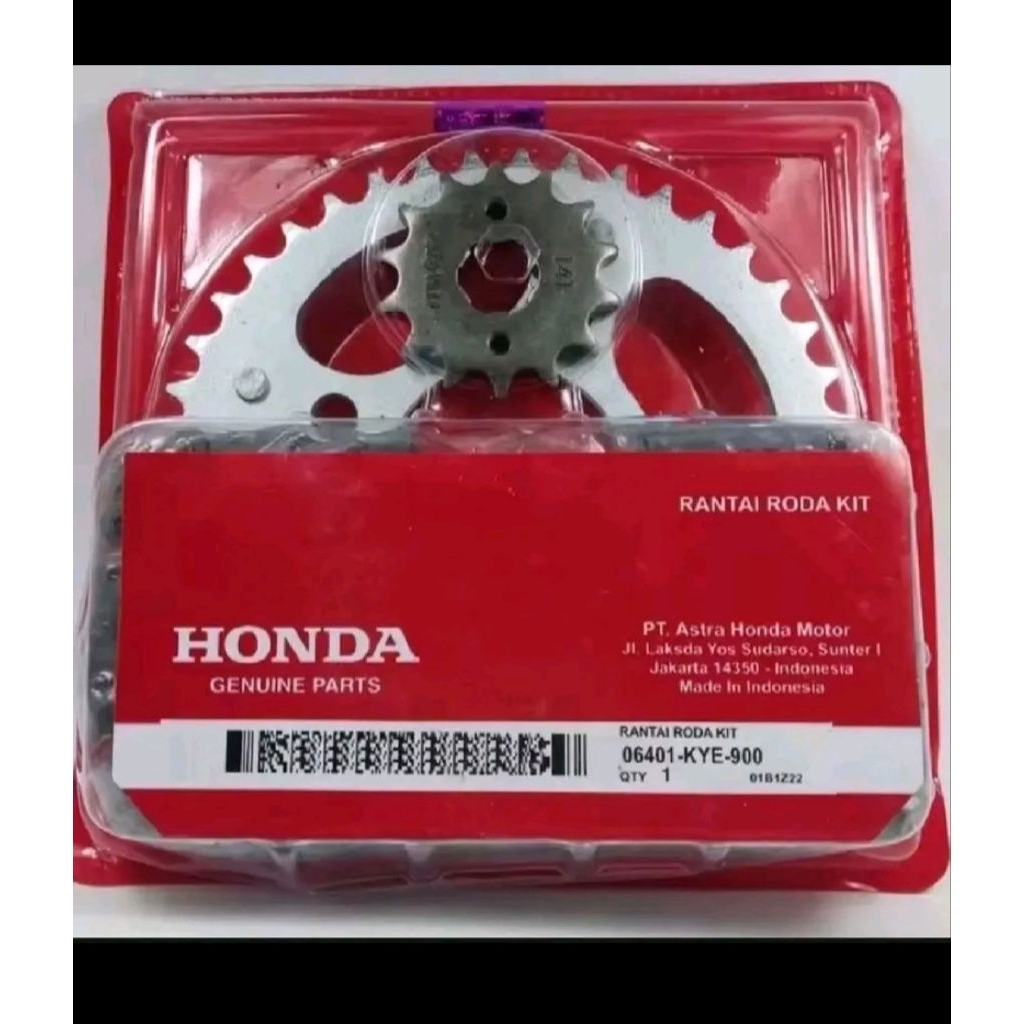 gear set gir set honda megapro new monoshock mono KYE