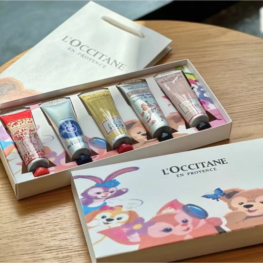 L'Occitane Hand Cream Set/Best Seller Set: Shea Butter + Cherry Blossom + Lavender - Pelembap Tangan