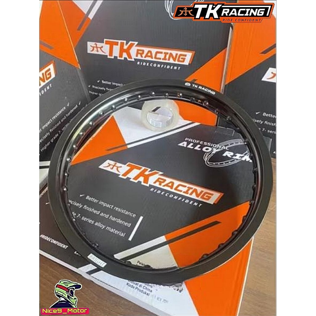 Velg Almunium TK Racing Ring 17 Lebar 185 Velg TK Racing 185 Ring 17 Hitam TK Racing Original