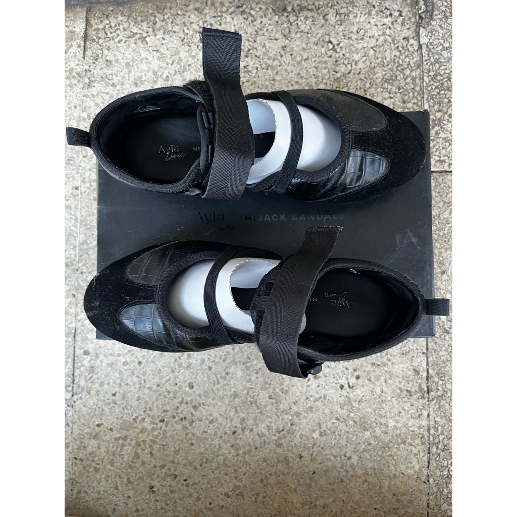 Hijack Sandals Twyla Croco Noir