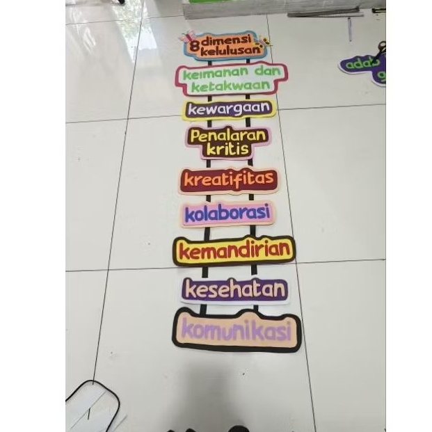 8 Dimensi kelulusan Hiasan Dinding edukatif terbuat dari busa atii