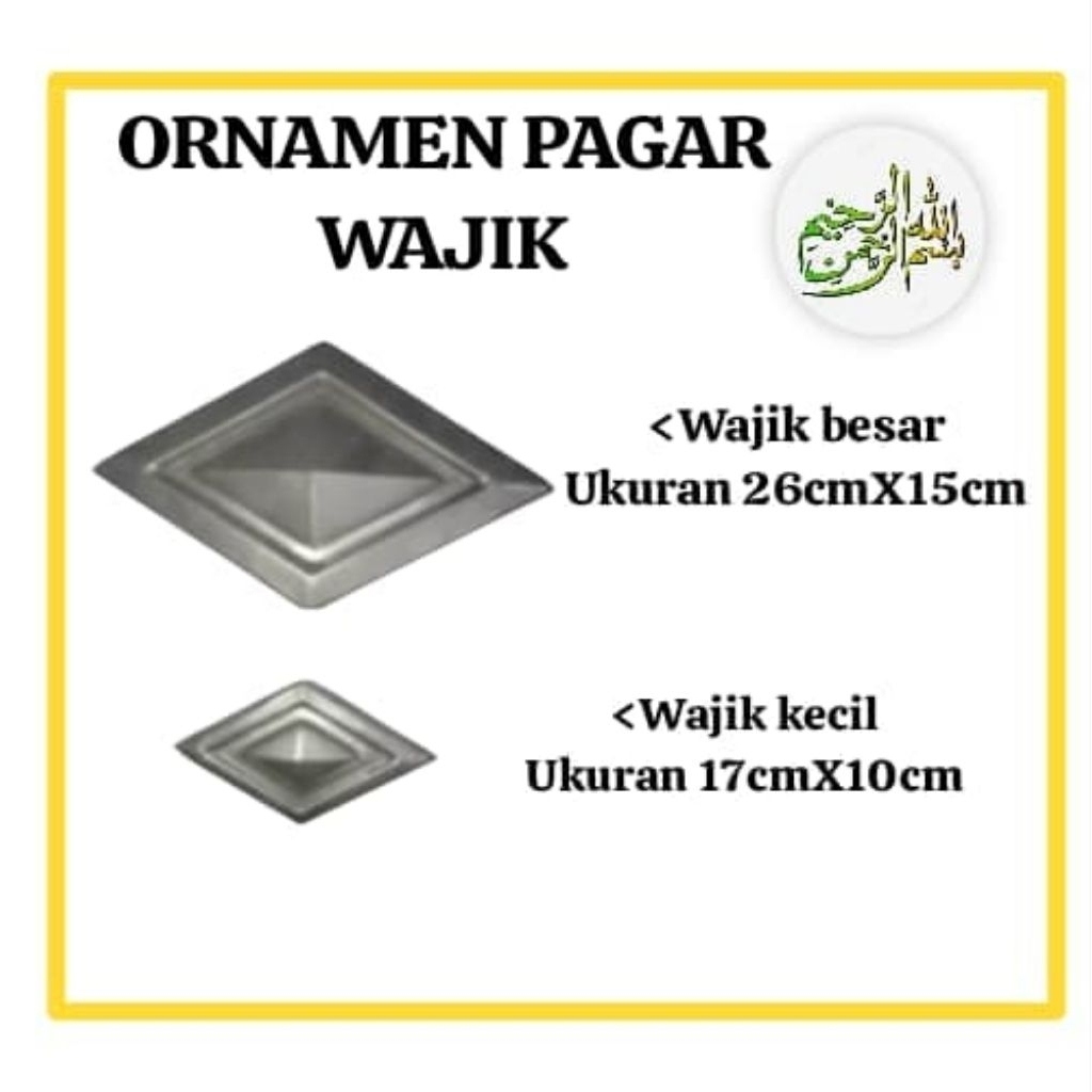 WAJIK / ORNAMEN PAGAR WAJIK