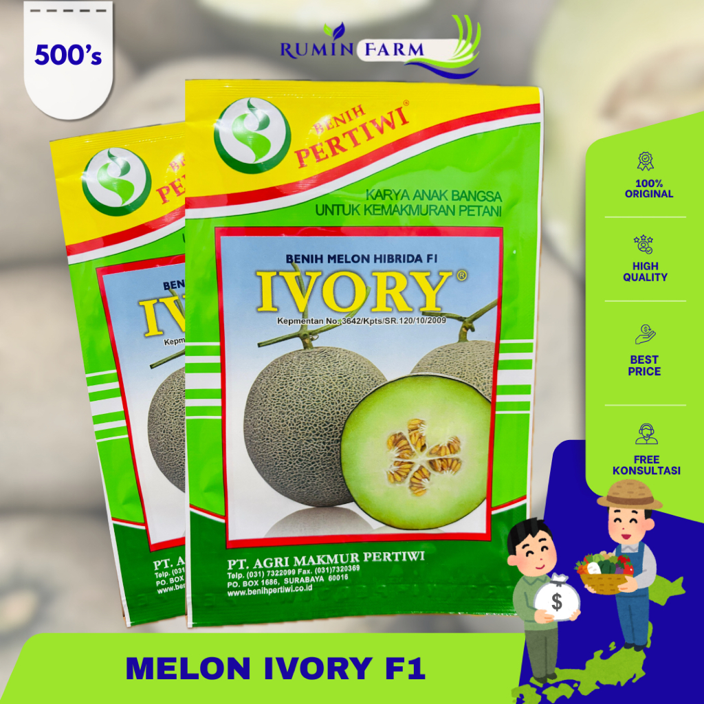 Benih Melon Ivory  Cap Pertiwi