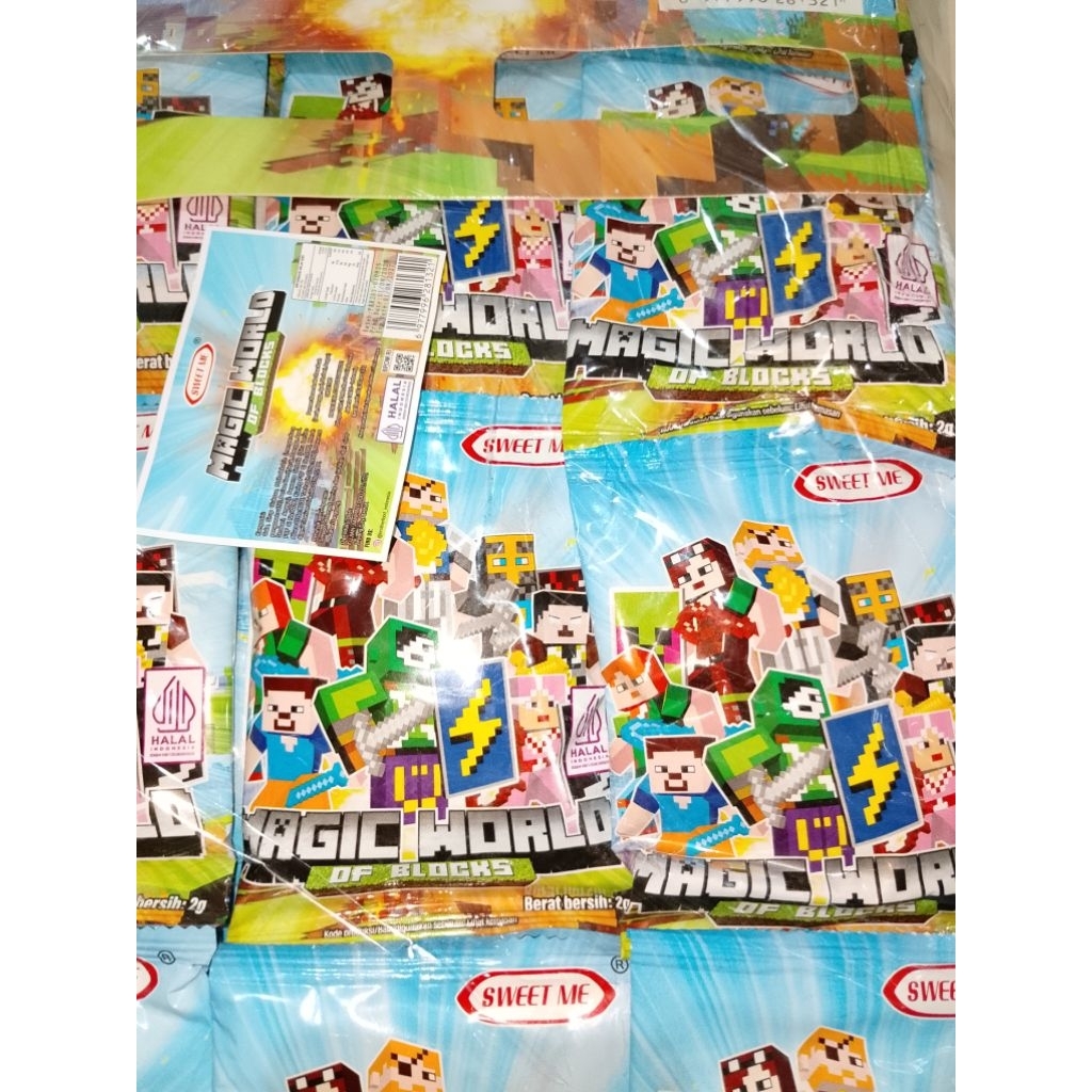 permen lego surprise candy/lego minecraft/surprise candy lego